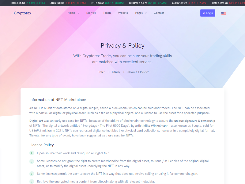 Cryptorex vertical privacy-policy