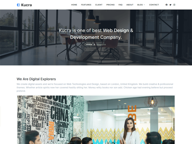 Kucra Django Landing Bootstrap 5 Template Pichforest